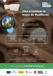 Cartel evento MadRural y ADI Sierra Oeste en San Martín de Valdeiglesias